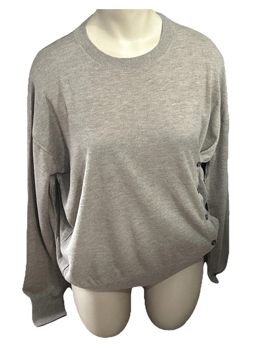 Zara Size S Vintage Y2K Beige Long Sleeved Wool Blend Sweater Preppy Casual